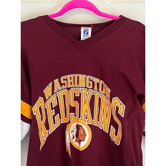 Vintage 90's Logo 7 Washington Redskins Single Stitch Made in USA T-shirt XL - Picture 2 of 13